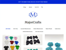 Tablet Screenshot of majorcrafts.com